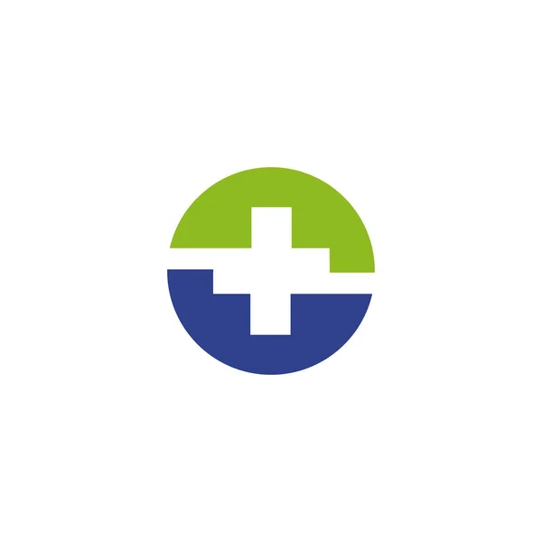 Sağlık hizmeti tıbbi logo tasarım vektör şablonu — Stok Vektör