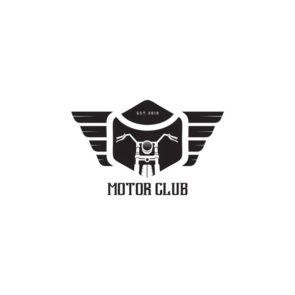 Motor club logo design vector illustration template — Stock Vector