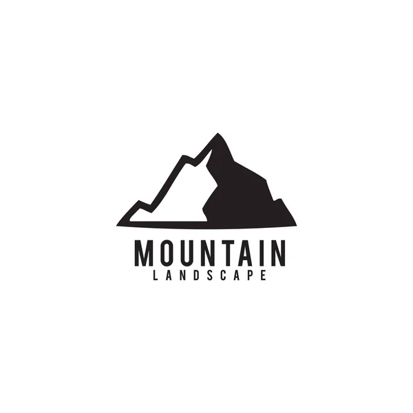 Шаблон векторной иллюстрации логотипа горы — стоковый вектор