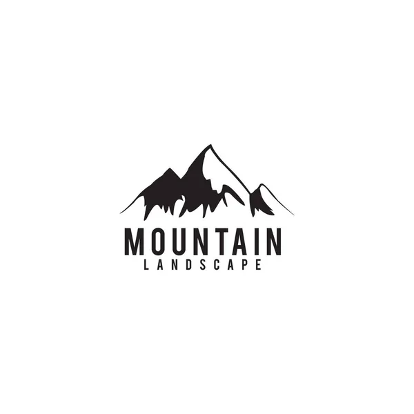 Шаблон векторной иллюстрации логотипа горы — стоковый вектор