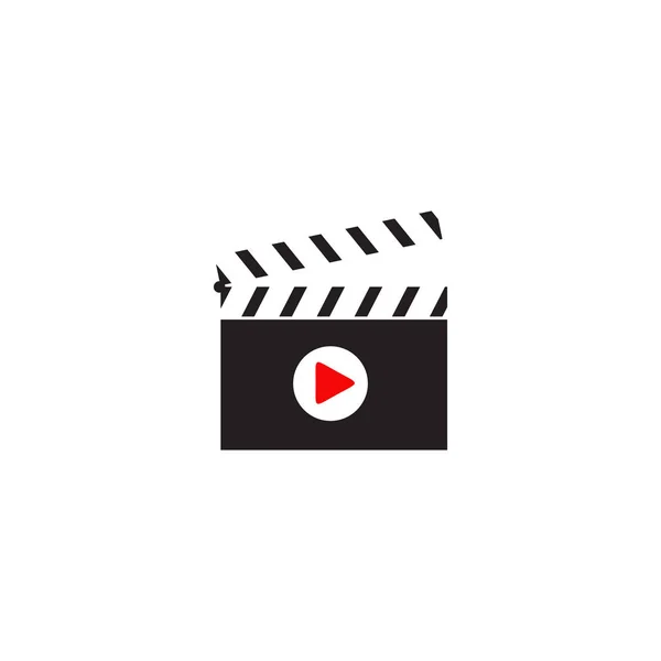 Movie maker company logo design vector template — 스톡 벡터