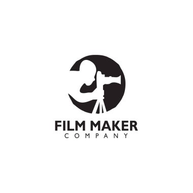 Film yapımcısı şirket logo tasarım şablonu