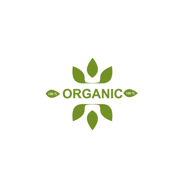 Organische Produkt Emblem Logo Vorlage Design — Stockvektor
