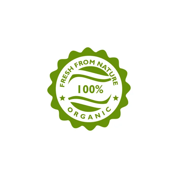 Organische Produkt Emblem Logo Vorlage Design — Stockvektor