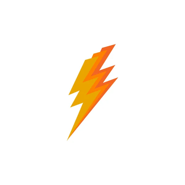 Emblem flash thunderbolt logo design vector template — 스톡 벡터