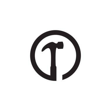 Hammer logo design vector template