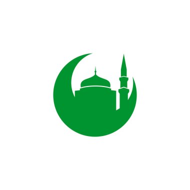 Mosque logo design vector template illustration