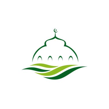 Mosque logo design vector template illustration