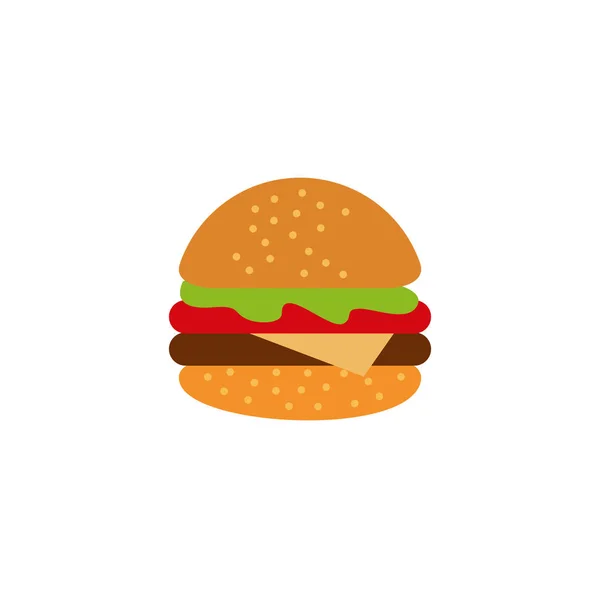 Дизайн логотипу ресторану Burger Векторний шаблон — стоковий вектор