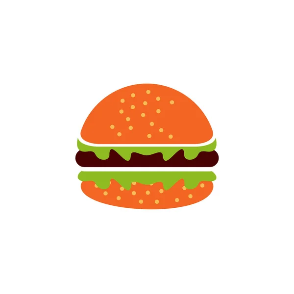 Burger restaurant logo design vector template — Stockvector