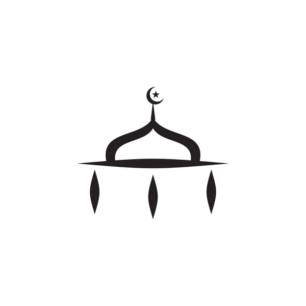 Mosque logo design vector template illustration — 图库矢量图片