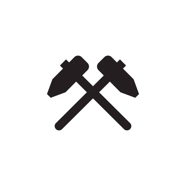 Векторный шаблон логотипа Hammer — стоковый вектор