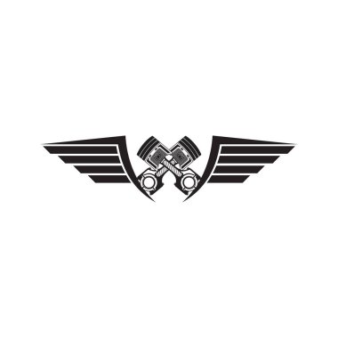 Piston logo icon design vector template