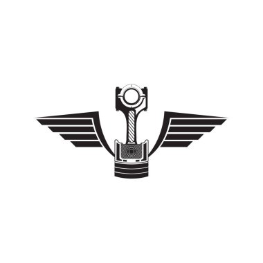 Piston logo icon design vector template