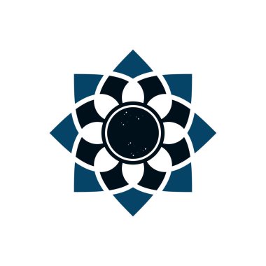 Islamic ornament icon logo design template