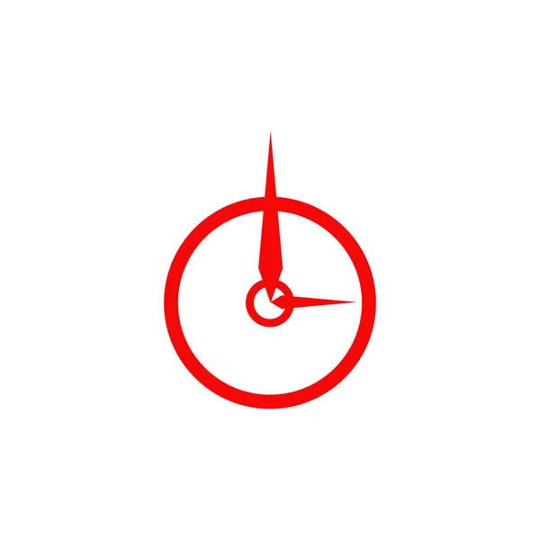 Clock logo design vector template — Stok Vektör