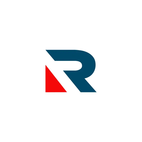 Шаблон логотипа буквы R — стоковый вектор