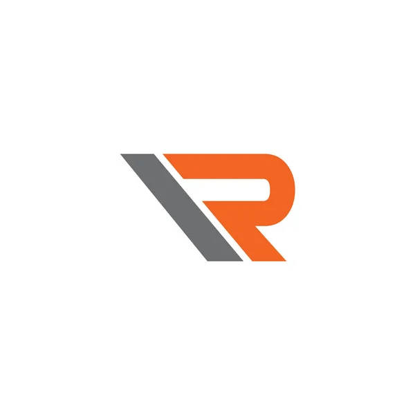 Modelo inicial do projeto do logotipo do ícone da letra R —  Vetores de Stock