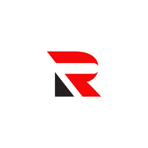 R letter initiaal pictogram logo ontwerp template — Stockvector