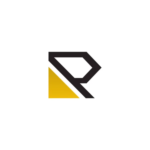 Modelo inicial do projeto do logotipo do ícone da letra R —  Vetores de Stock