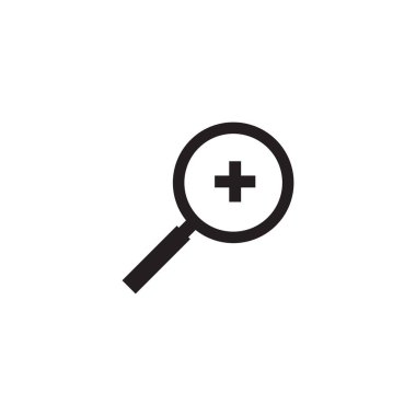 Search icon logo design vector template