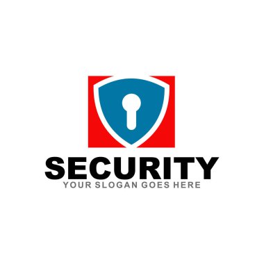 Security management company logo design vector template