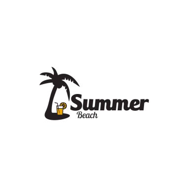 Summer moment icon logo design vector template