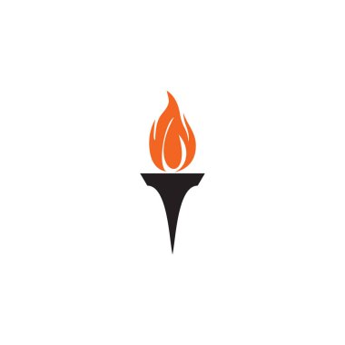 Torch logo tasarım vektör şablonu