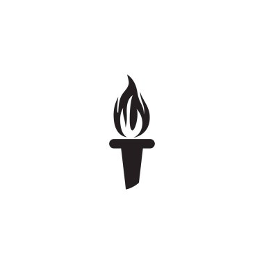 Torch logo tasarım vektör şablonu