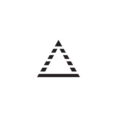 Triangle icon logo design vector template