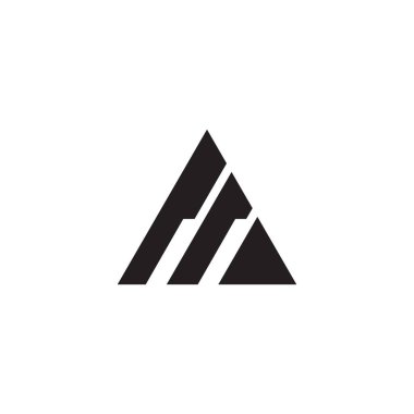 Triangle icon logo design vector template