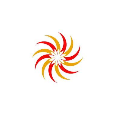 Twist icon logo design vector template