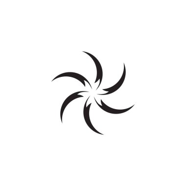 Twist icon logo design vector template