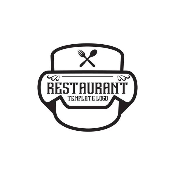 Restaurant Logo Design Konzept Vektorvorlage — Stockvektor