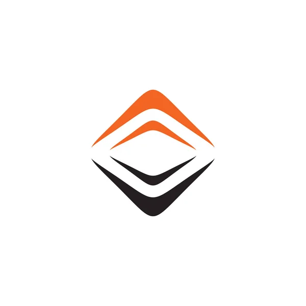 Design de logotipo de ícone de forma de losango para empresa de negócios — Vetor de Stock