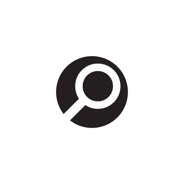 Search icon logo design vector template — Stok Vektör