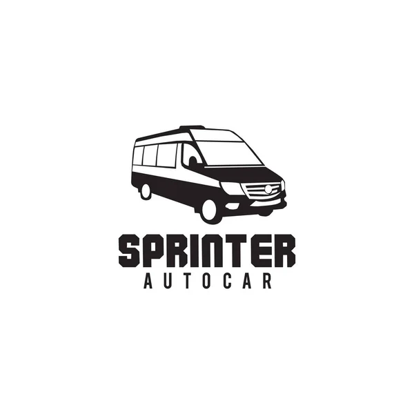 Sprinter car logo design vector template