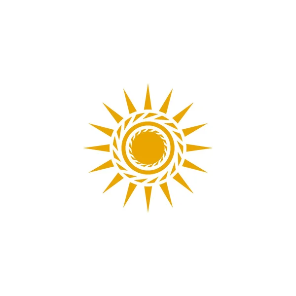 Sun logo icon design vector template — Stock Vector