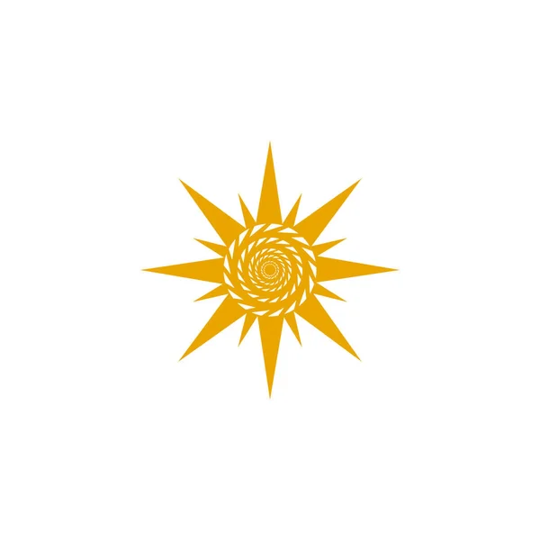 Sun logo图标设计向量模板 — 图库矢量图片
