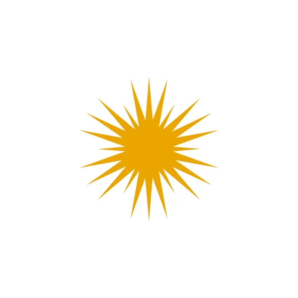 Modèle vectoriel de conception icône logo Sun — Image vectorielle