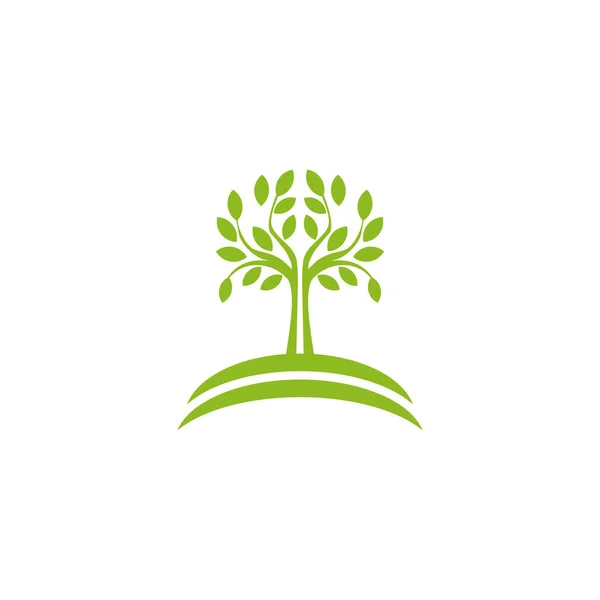 Árbol logo diseño inspiración vector plantilla — Vector de stock