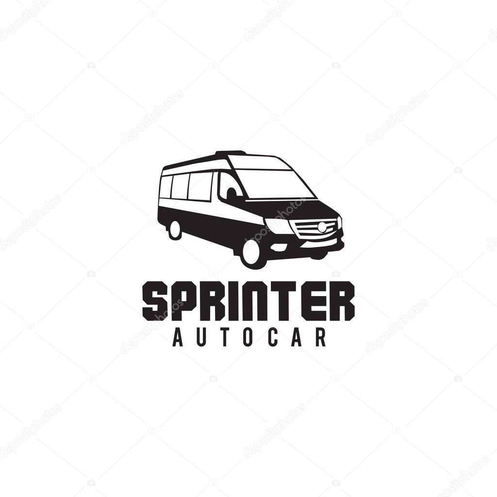 Sprinter car logo icon design vector template