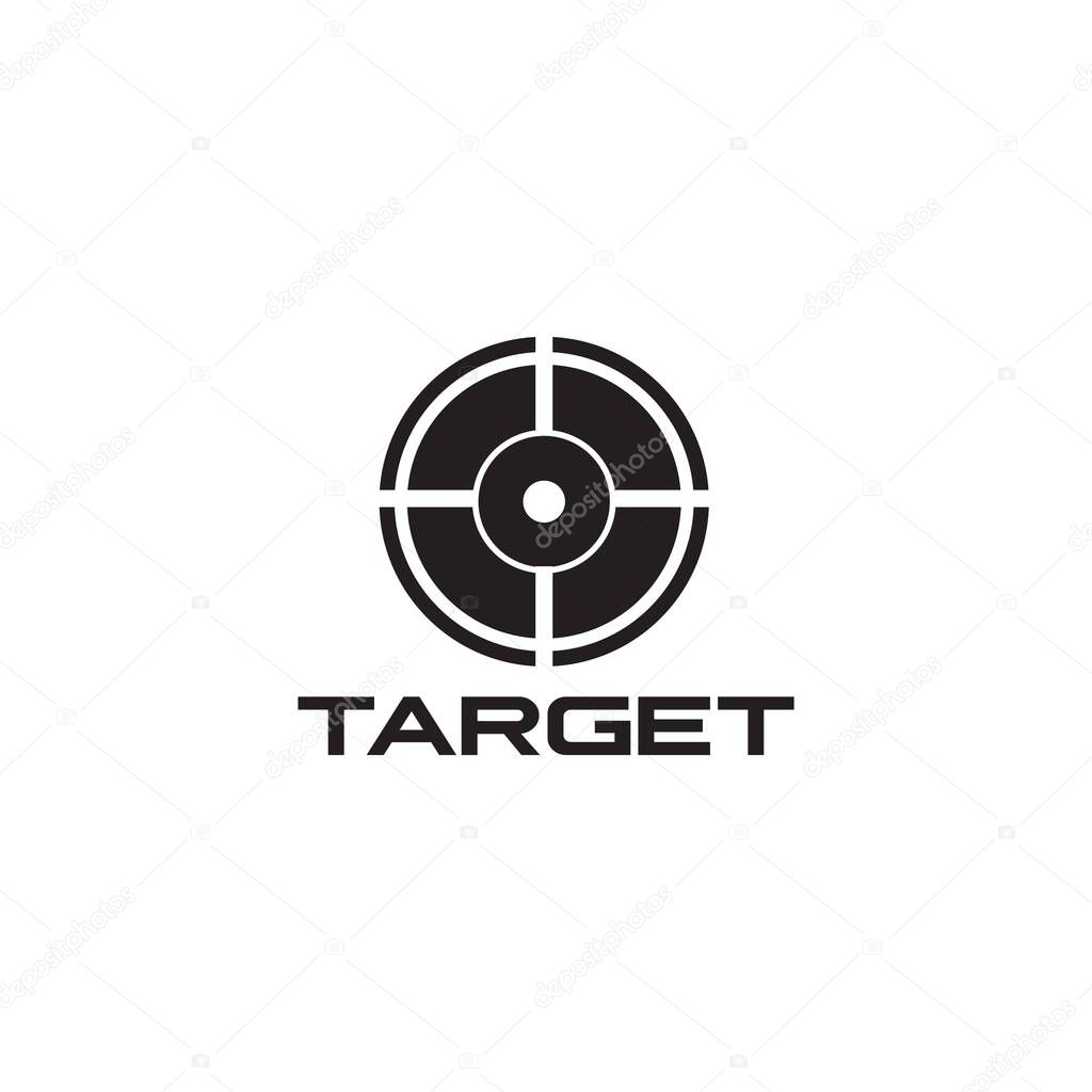 Target icon logo design vector illustration template