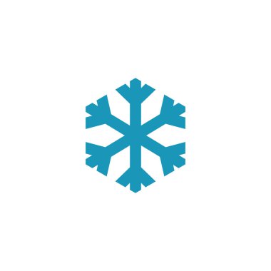 Snowflake logo design vector icon template