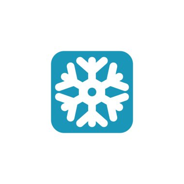 Snowflake logo design vector icon template