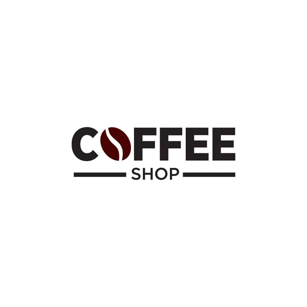 Návrhová vektorová šablona loga coffee shopu — Stockový vektor