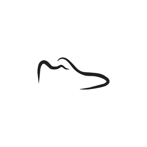 Modèle d'illustration vectorielle de conception de logo d'entreprise de chaussures — Image vectorielle