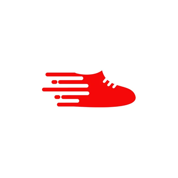 Shoes company logo design vector illustration template — Stock Vector