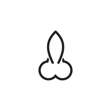 Roket simgesi logo tasarım vektör şablonu