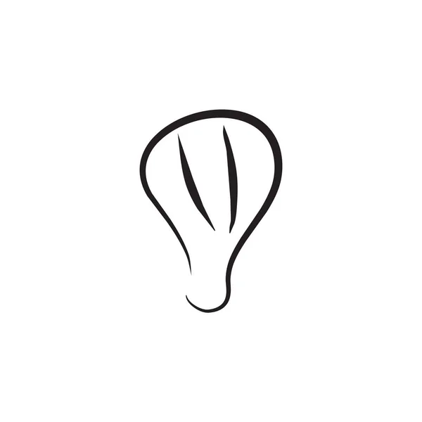 Дизайн логотипу піктограми гарячої повітряної кулі векторний шаблон — стоковий вектор